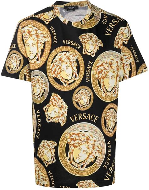 versace embossed medusa head t-shirt|Versace Medusa print t shirt.